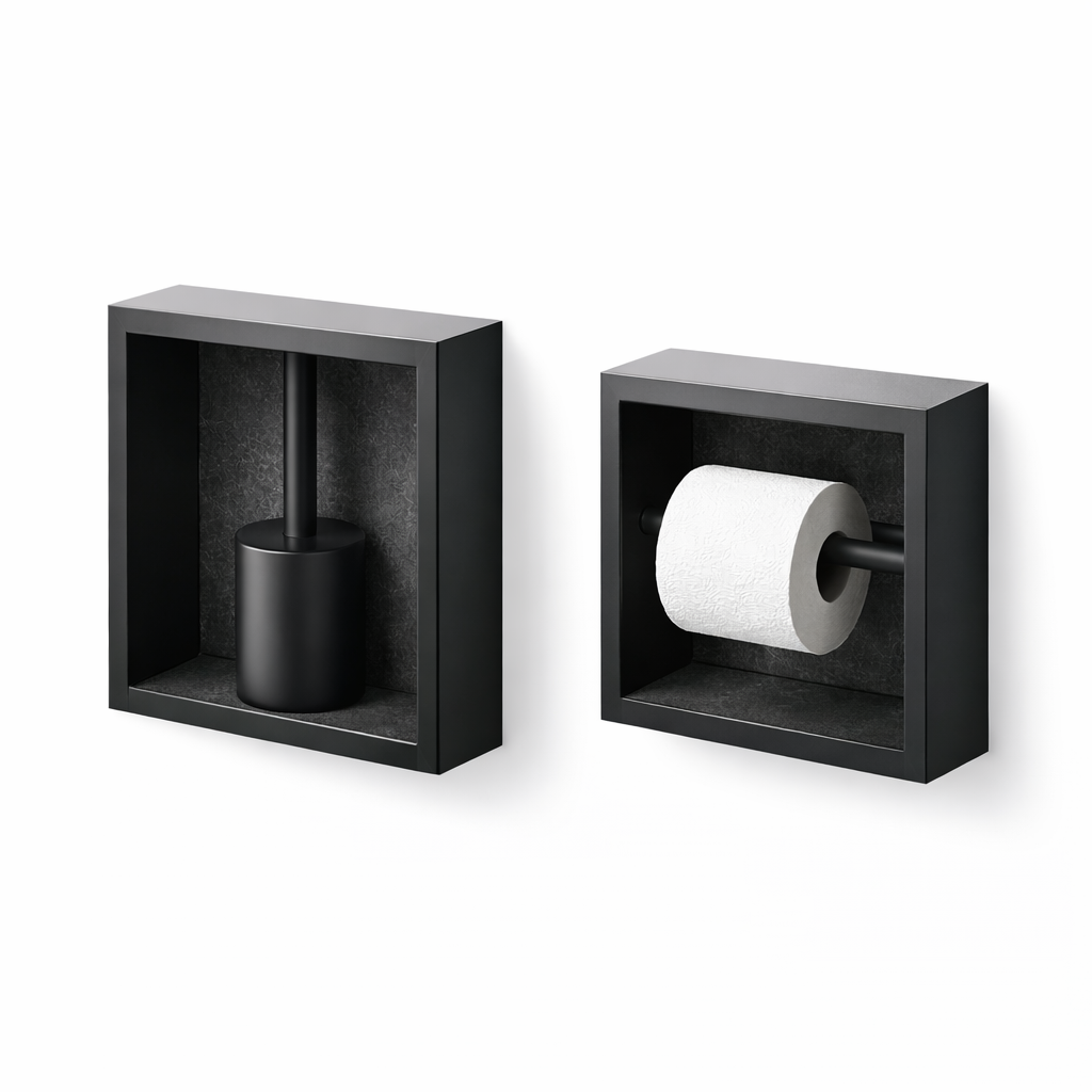 Tualetiniam šepečiui ir popieriaus laikikliui