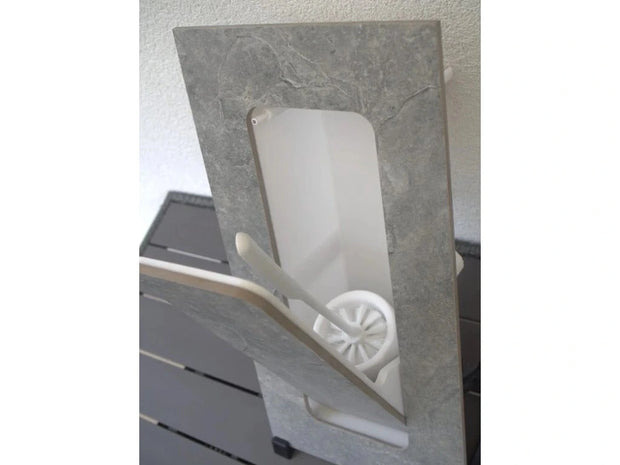 Integrated Toilet Brush Holder EasyToTile (Under Tiles)