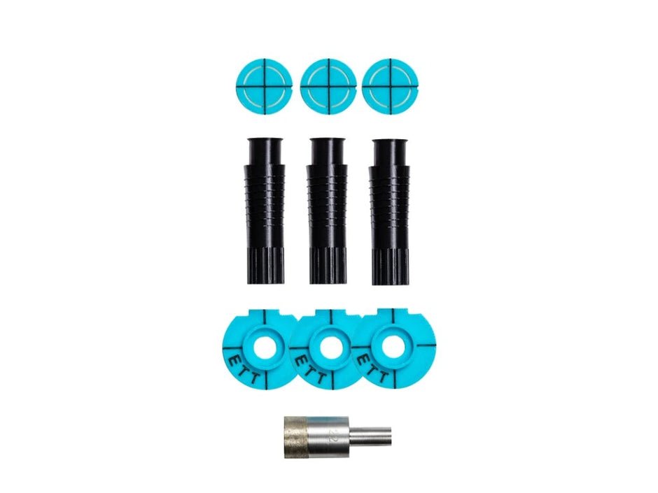 Встроенные держатели для полотенец EasyToTile (2–6 шт.) – установка только после укладки плитки.