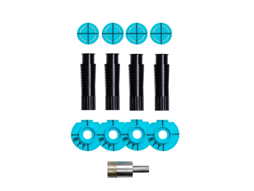 Встроенные держатели для полотенец EasyToTile (2–6 шт.) – установка только после укладки плитки.