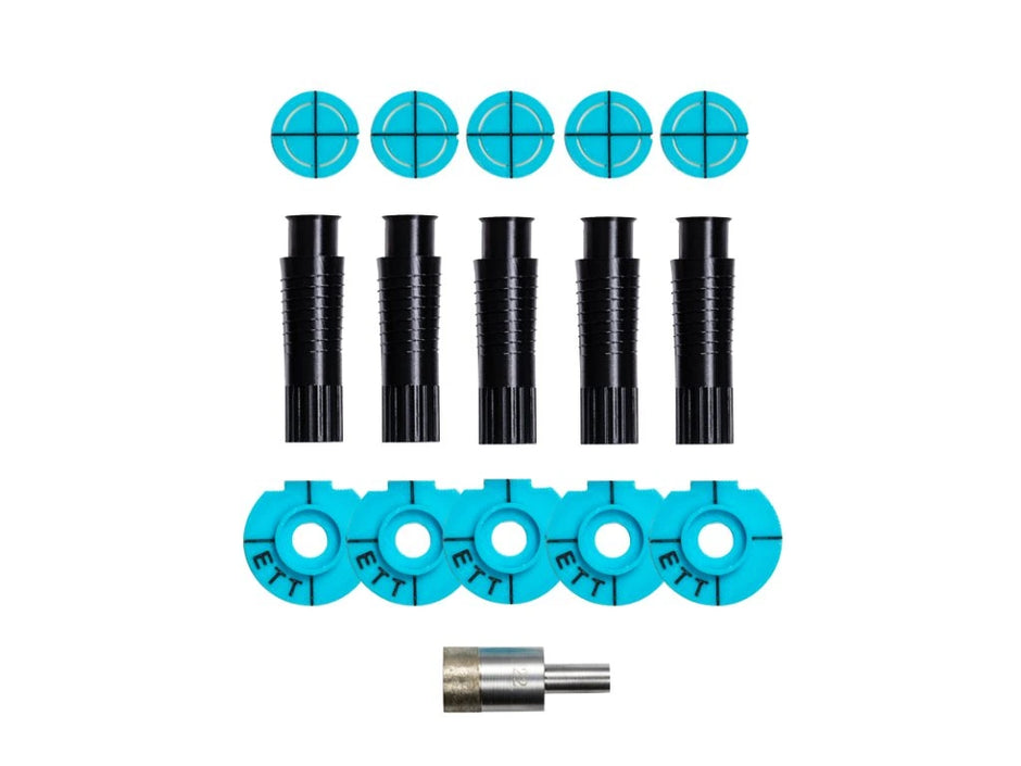 Встроенные держатели для полотенец EasyToTile (2–6 шт.) – установка только после укладки плитки.