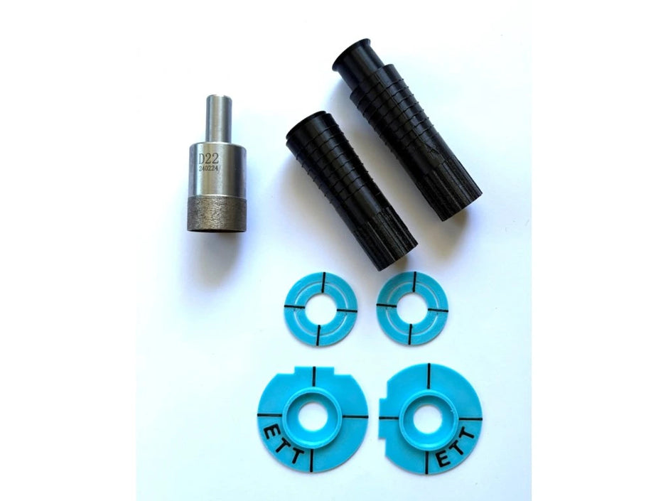 Встроенные держатели для полотенец EasyToTile (2–6 шт.) – установка только после укладки плитки.