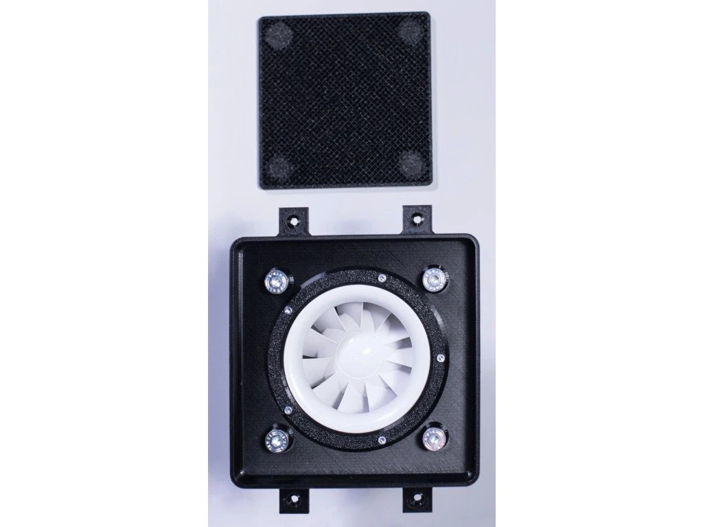 Slēpta Ventilatora Sistēma EasyToTile Pilns Komplekts 100 mm (ar ventilatoru)