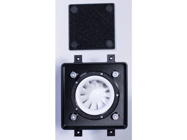 Slēpta Ventilatora Sistēma EasyToTile Pilns Komplekts 100 mm (ar ventilatoru)