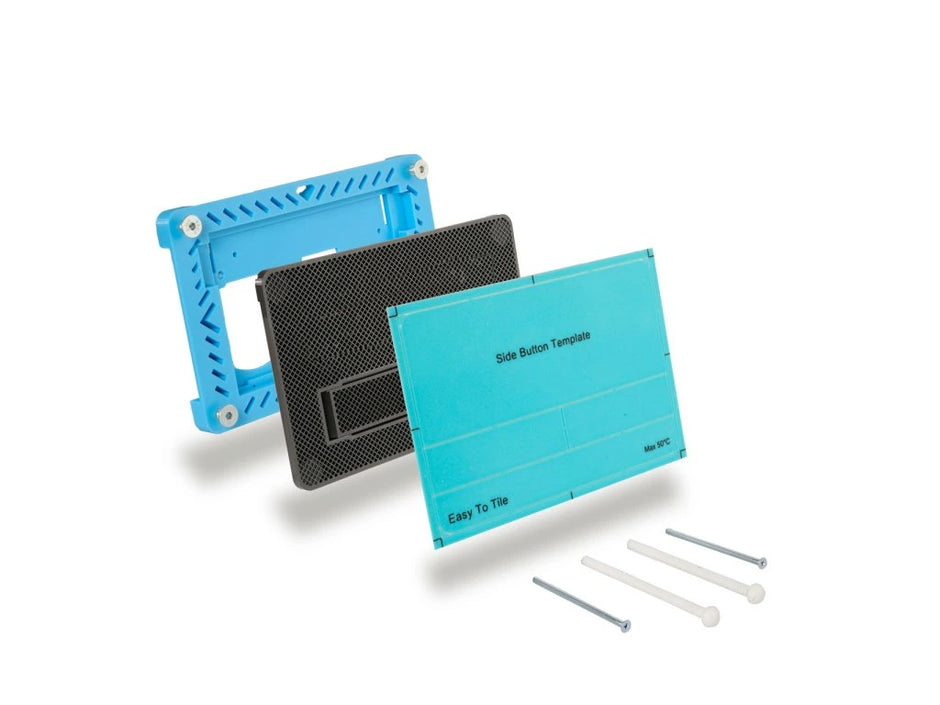 Скрытая панель смыва унитаза EasyToTile – сторона TECE (с монтажным шаблоном)