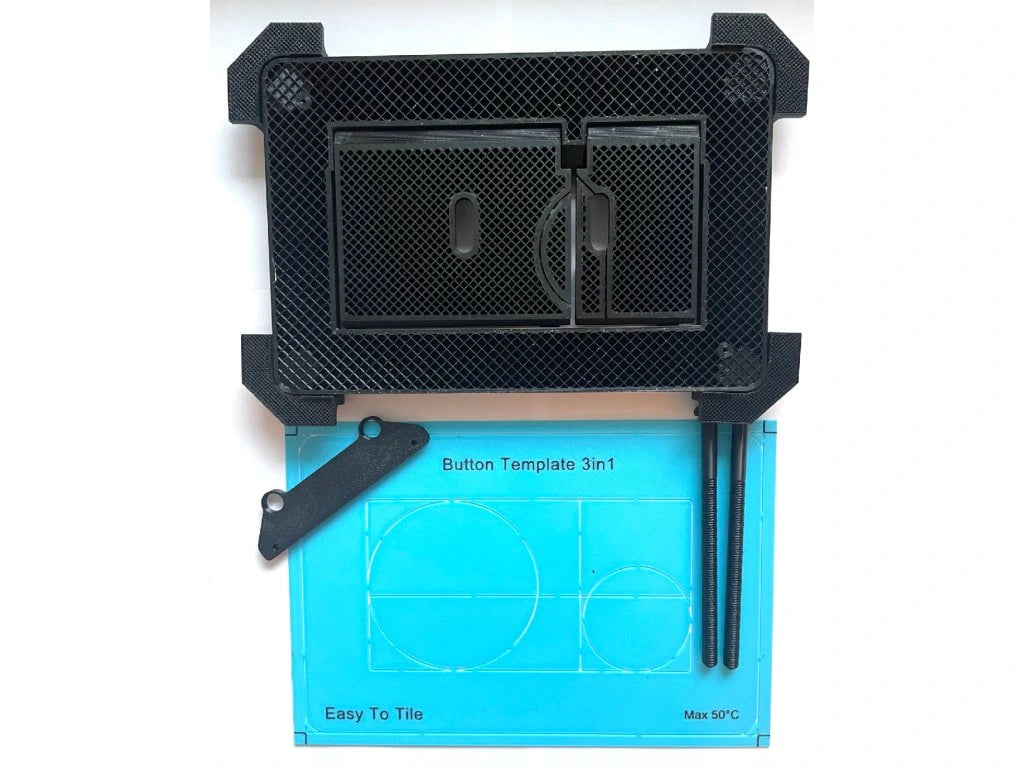 Iebūvēts magnētisks tualetes noskalojuma poga EasyToTile – Geberit Delta (3 vienā izgriezums)