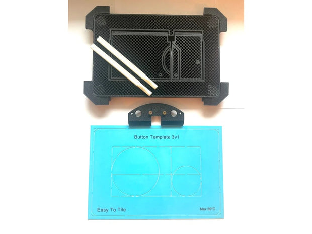 Integrated Magnetic WC Flush Plate EasyToTile – Geberit Sigma (3-in-1 Cutout)