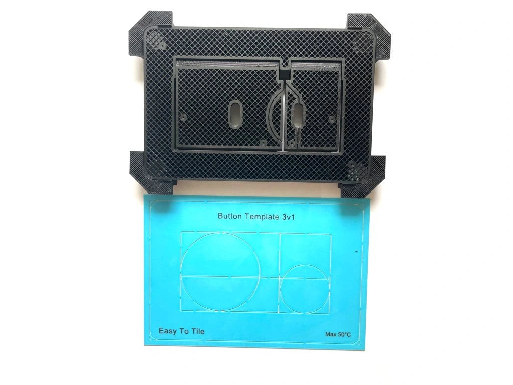 Универсальная встроенная магнитная кнопка смыва для унитаза EasyToTile (вырез 3-в-1)