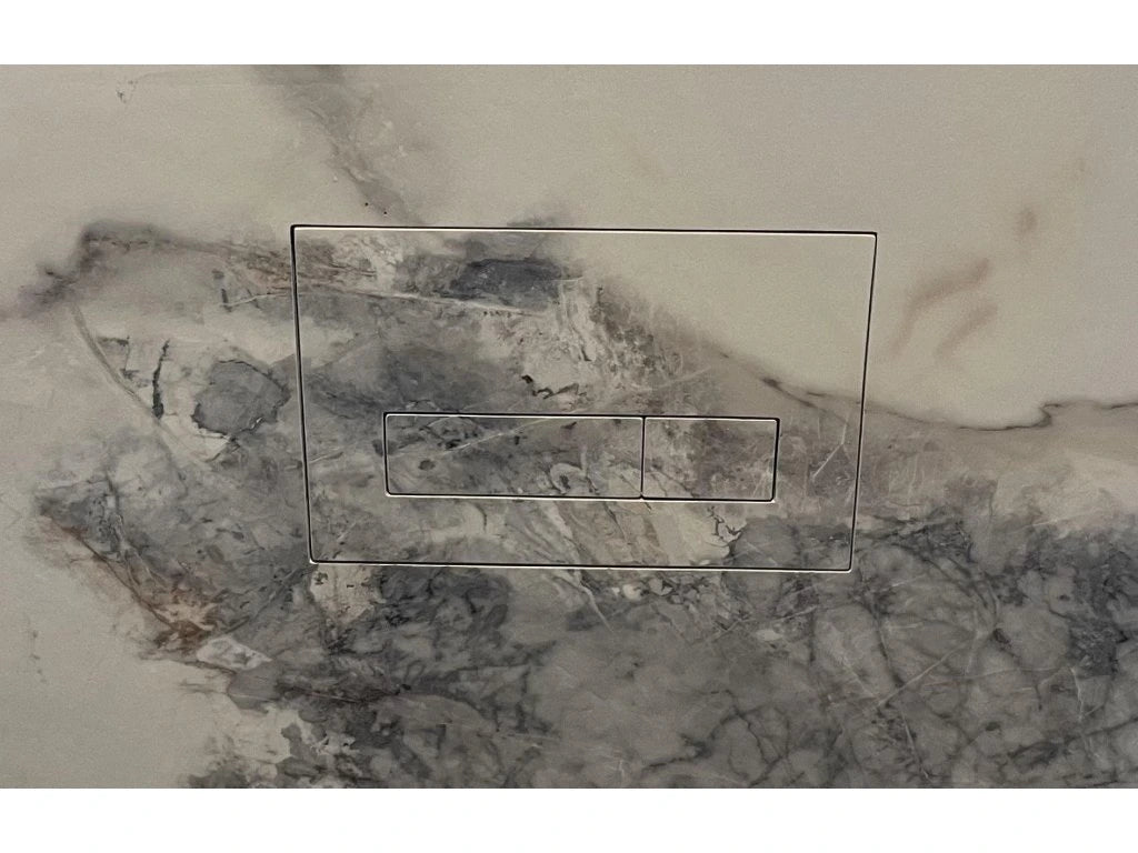 Универсальная встроенная магнитная кнопка смыва для унитаза EasyToTile (вырез 3-в-1)