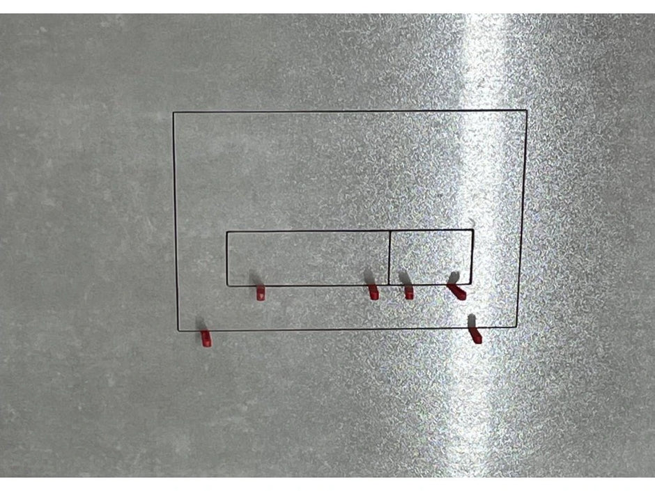 Универсальная встроенная магнитная кнопка смыва для унитаза EasyToTile (вырез 3-в-1)