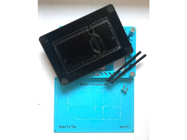 Скрытая панель смыва для унитаза EasyToTile – Geberit Delta с закругленными краями (вырез 3-в-1)