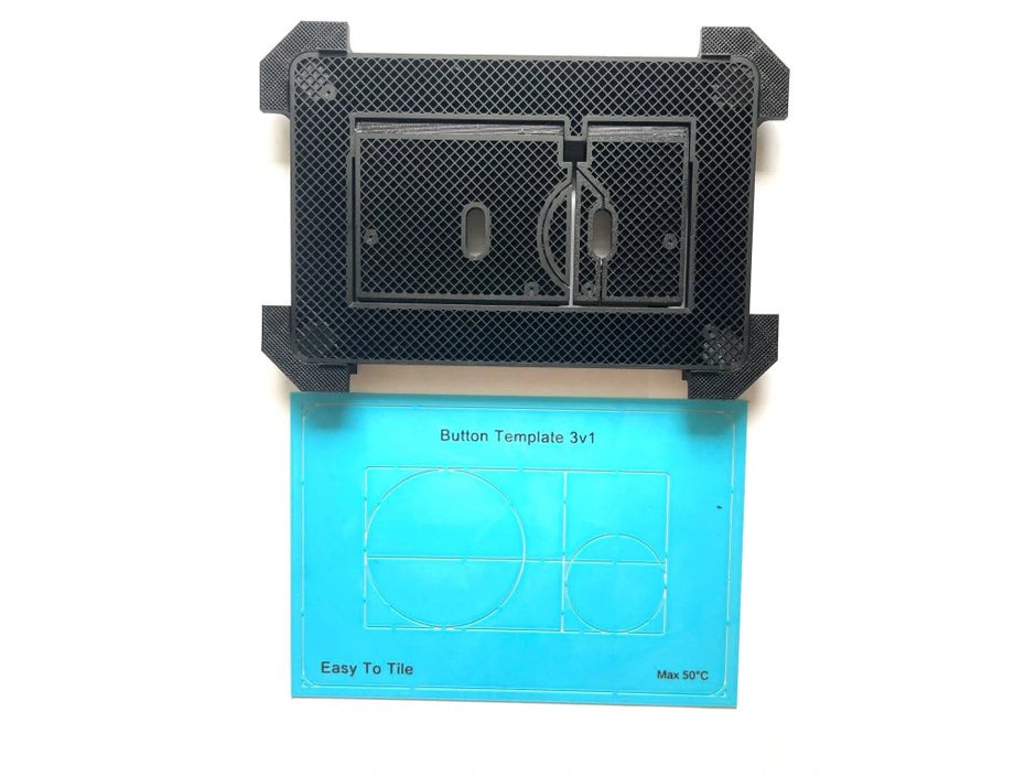 Скрытая панель смыва для унитаза EasyToTile – TECE с закругленными краями (вырез 3-в-1)