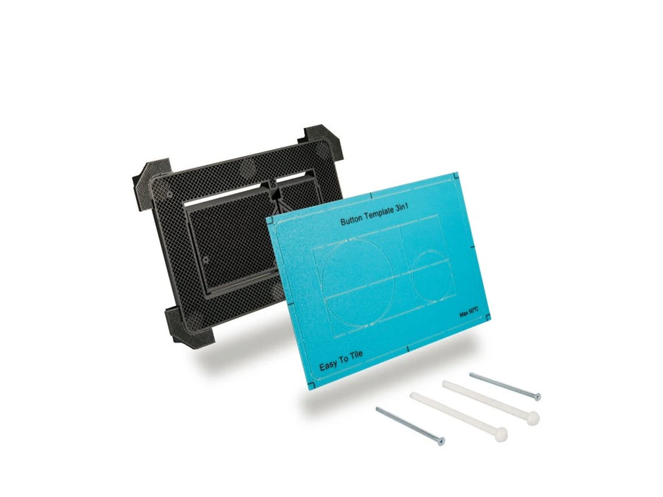 Скрытая панель смыва для унитаза EasyToTile – TECE с закругленными краями (вырез 3-в-1)