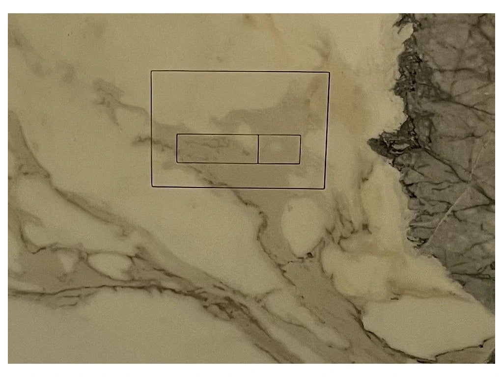 Скрытая панель смыва для унитаза EasyToTile – Pucci (вырез 3-в-1)