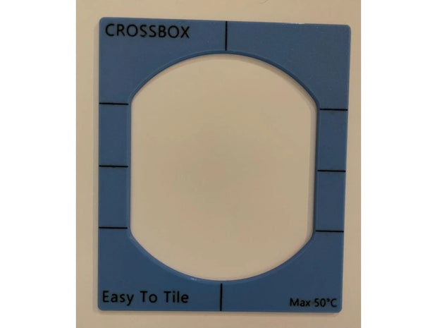 Montāžas veidne EasyToTile – CrossBox (14 × 16,5 cm)
