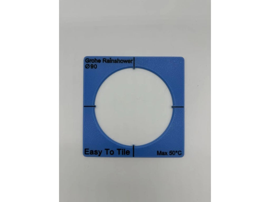 Shower System Installation Template EasyToTile – Grohe RainShower (12 × 12 cm)