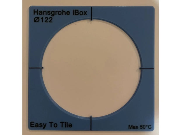 Montāžas veidne EasyToTile – Hansgrohe iBox Ø 122 mm (16 × 16 cm)